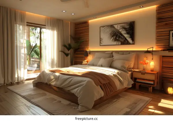 Modern Tropical Bedroom Interior Design