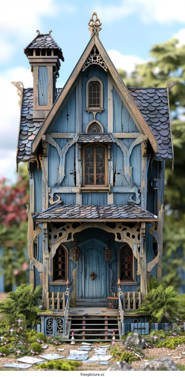 Detailed Miniature Fairy Tale House