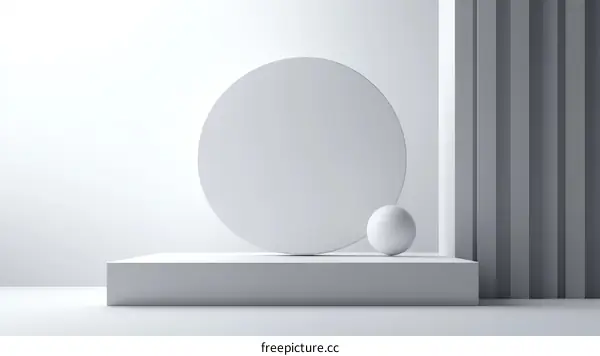 Abstract Geometric Shapes Minimalist Display Background