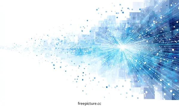 Abstract Digital Explosion Background Design