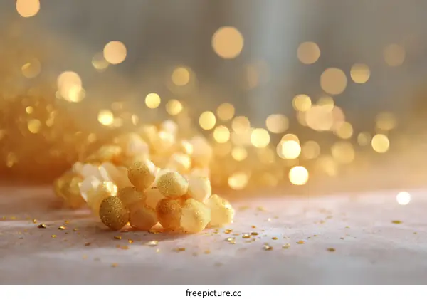 Golden Decor Festive Background