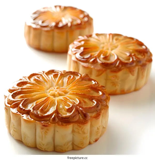 Three Delicious Mooncakes