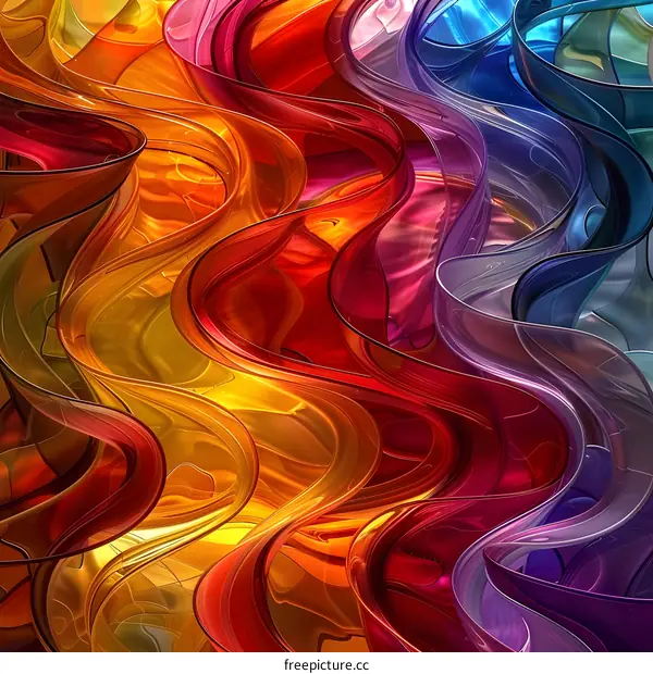 Colorful Abstract Swirls Design