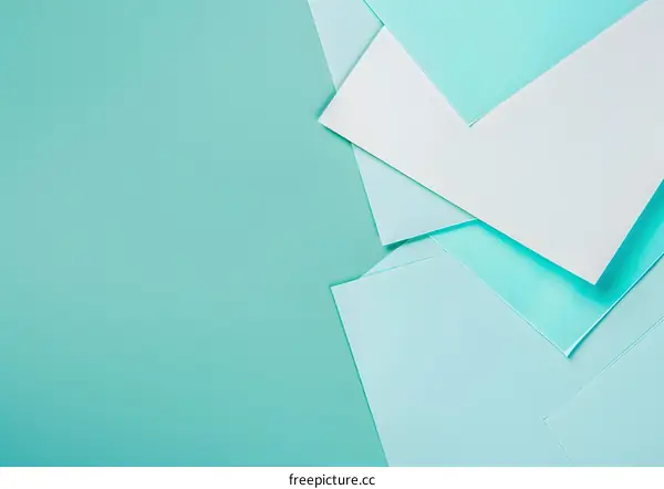 Abstract Minimalist Background with Pastel Blue Paper