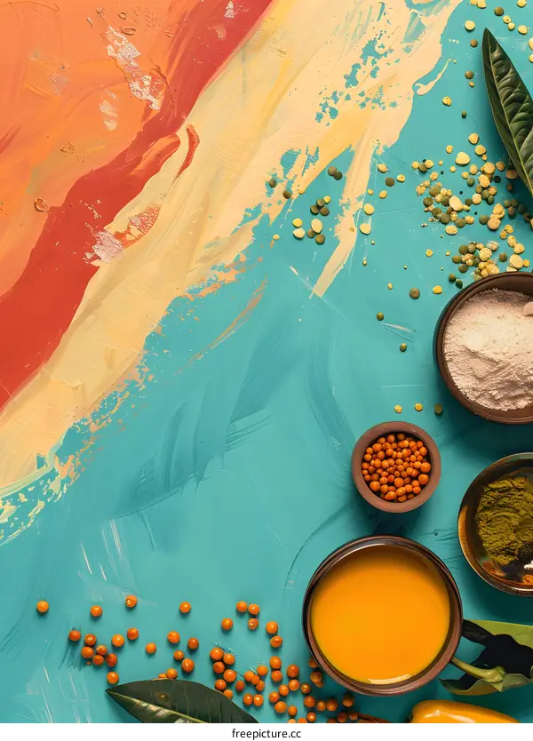 Turmeric Soup with Spices and Herbs