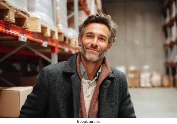 Warehouse Manager Smiling Portrait