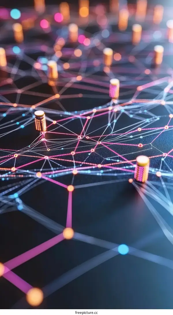 Abstract Network Design Illustration