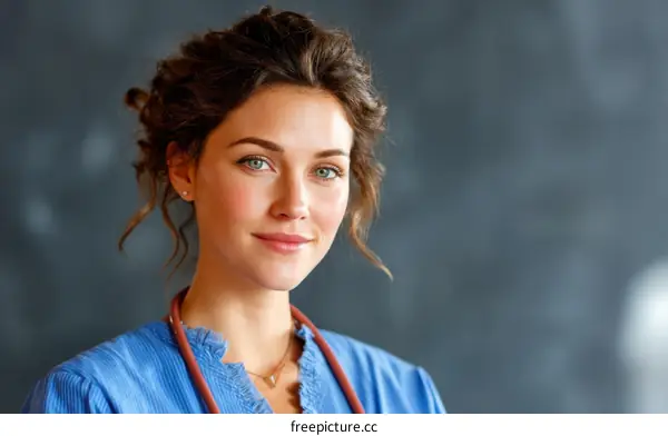 Female Caucasian Medical Professional Portrait