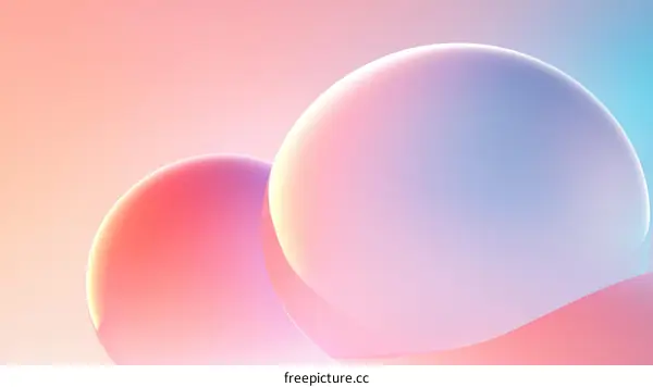 Abstract Gradient Bubbles Illustration