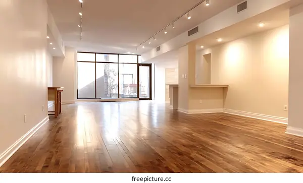 Empty Modern Spacious Interior Design