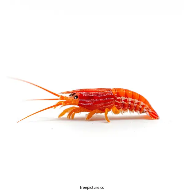 Red Lobster on White Background