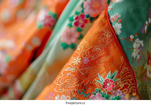 A Japanese Geisha wearing a kimono