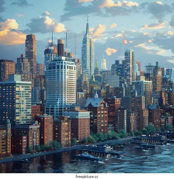 New York City Skyline at Dusk