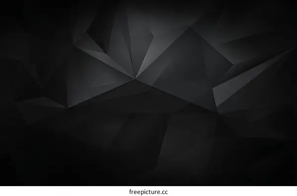 Abstract Dark Polygon Background Design