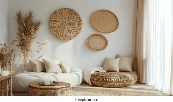 Bohemian Living Room Interior Design