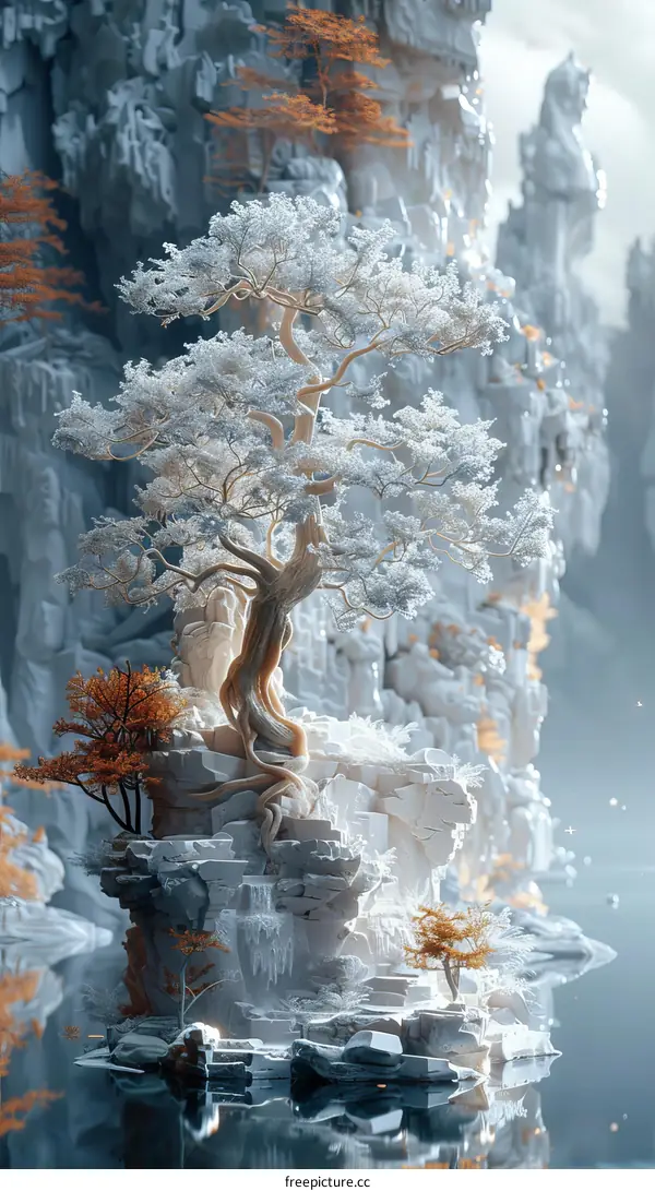 Winter Wonderland Digital Landscape Artwork