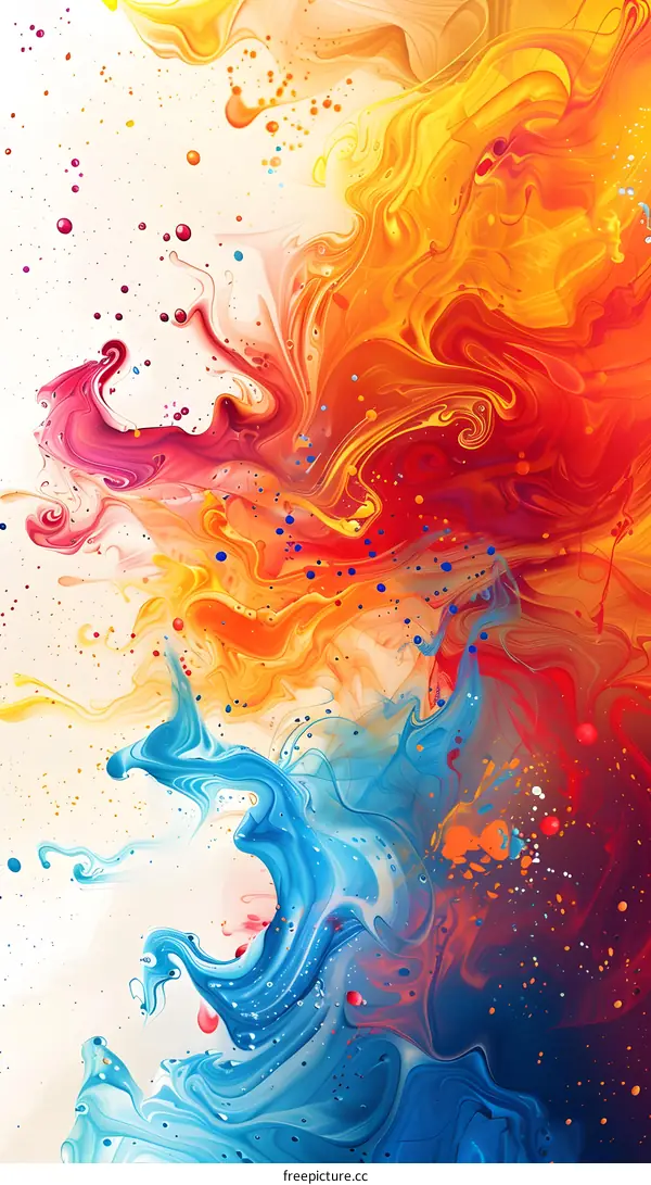 Colorful abstract painting