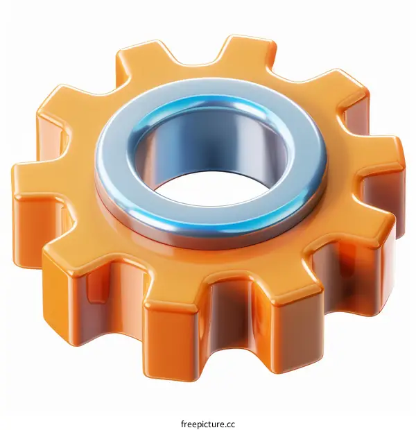Industrial 3D Gear Illustration