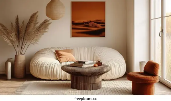 Modern Boho Living Room Interior Design