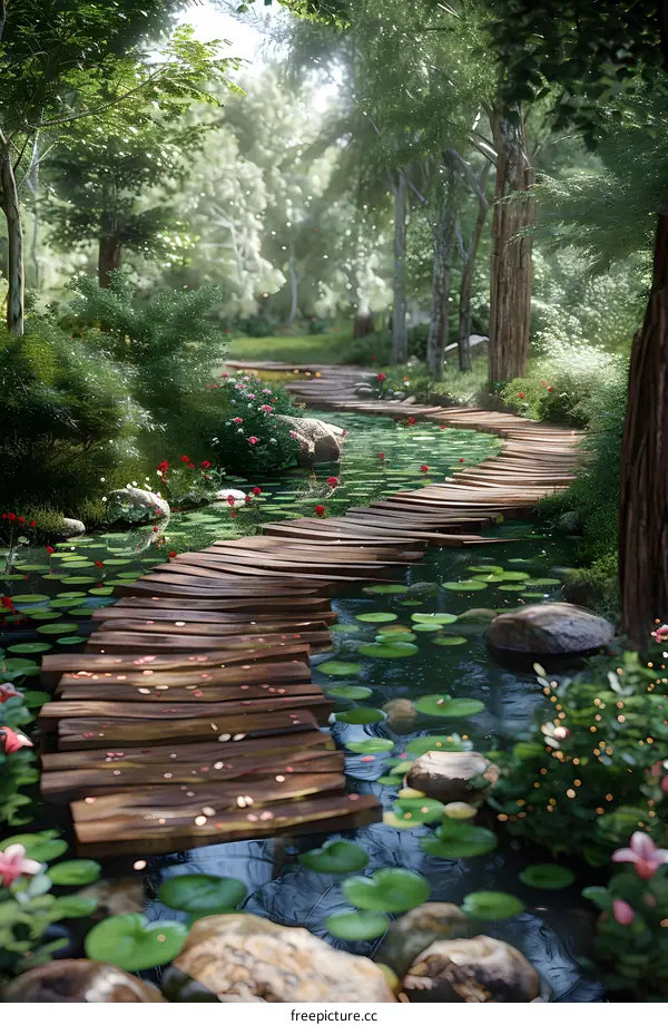 The path through the woods