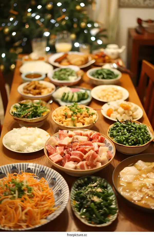 A table full of delicious Chinese food