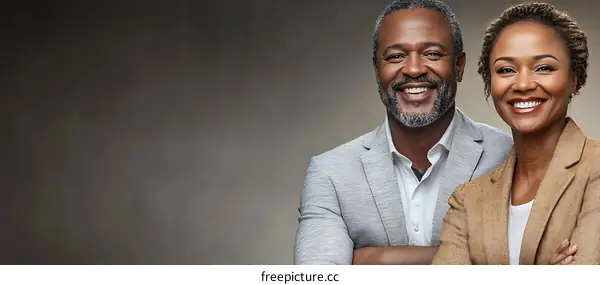 Business Professionals Smiling Portrait