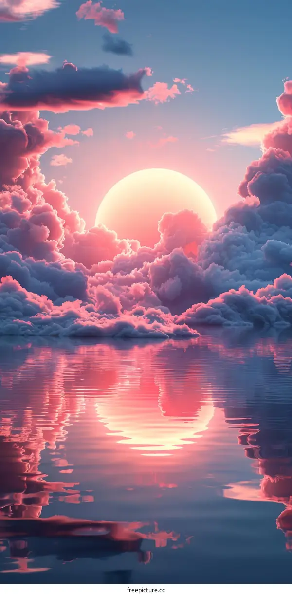 Enthralling Sunset Over a Placid Sea