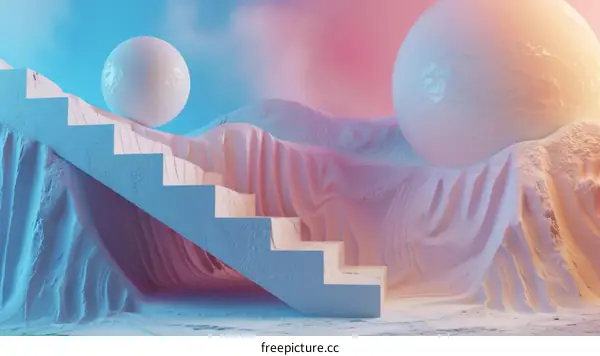 Abstract Stairway to the Heavens