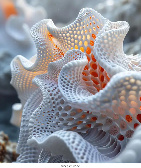 Abstract Cellular Structure Artistic Design