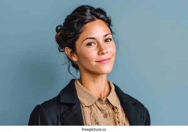 Close-up Portrait of a Confident Woman