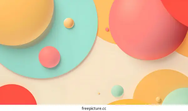 Abstract Background With Colorful Circles