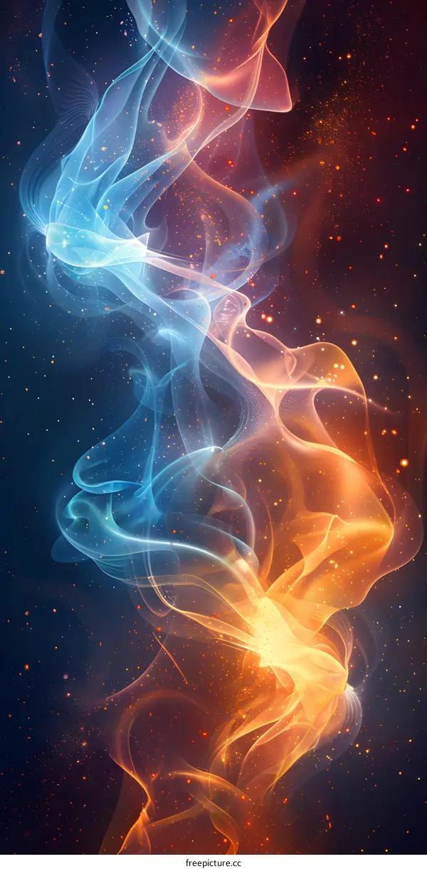 Fire and Ice Abstract