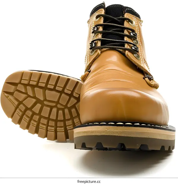 Pair of Yellow Leather Work Boots