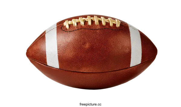 [Transparent Background PNG]Close-up View of a Classic American Football