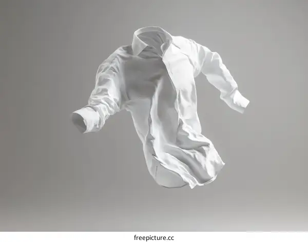 Elegant White Shirt in Motion