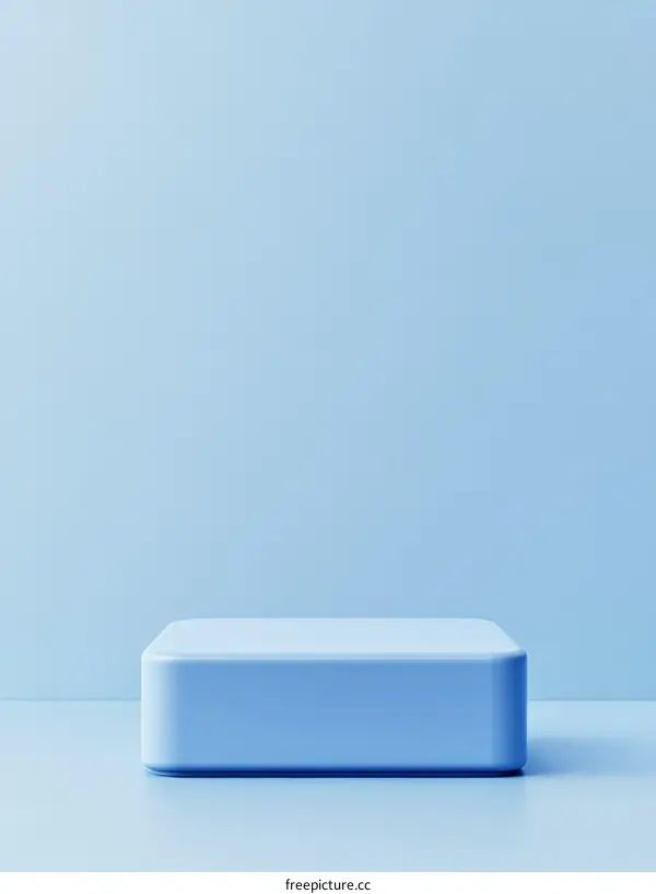 Simple Blue Geometric Product Display