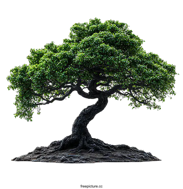 [Transparent Background PNG]Artistic Bonsai Tree Design