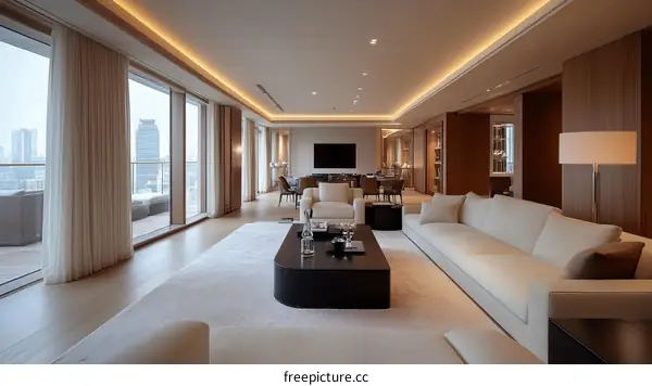 Modern Luxury Penthouse Living Room