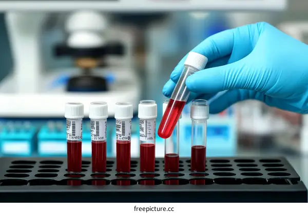 Medical Laboratory Blood Sample Test