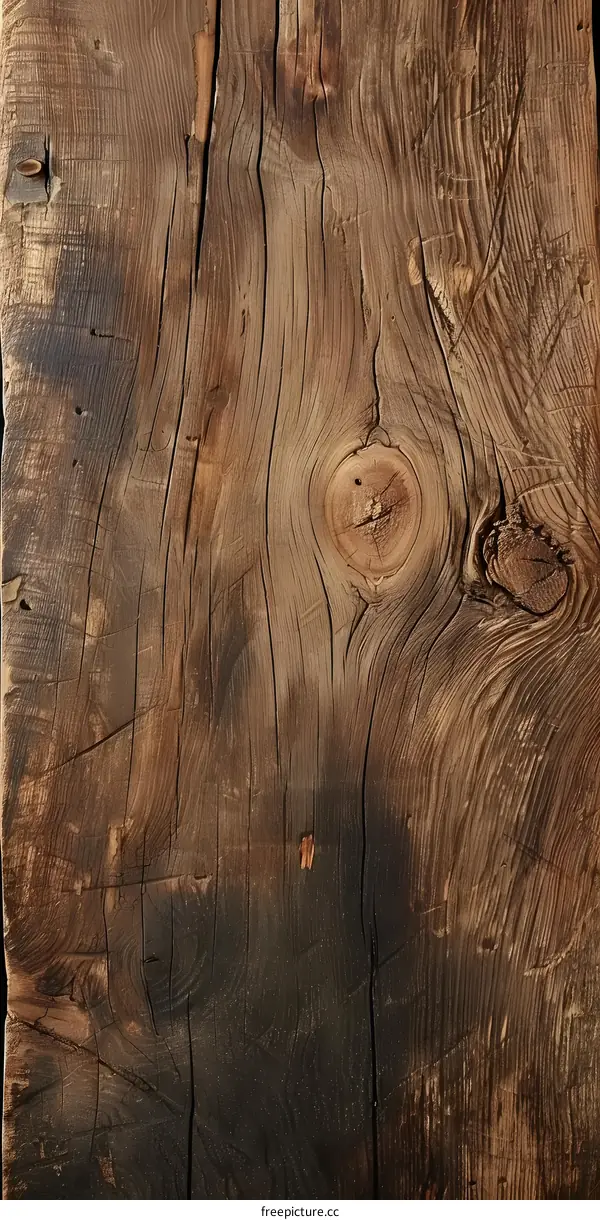 Rustic Wood Texture With Knots And Grain