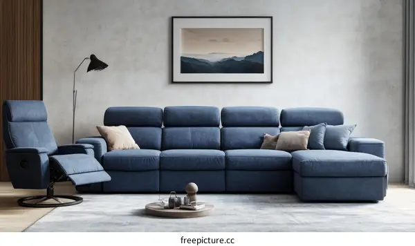 Modern Living Room Sectional Sofa Set
