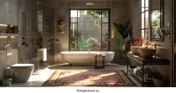 Luxurious Bathroom: A Haven of Tranquility and Splendor