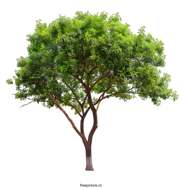 [Transparent Background PNG]Green Tree Isolated on White Background