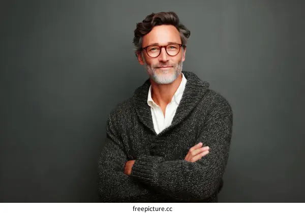 Confident Caucasian Man in a Casual Style