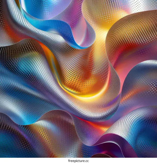 Abstract Liquid Shapes Background - Colorful & Dynamic
