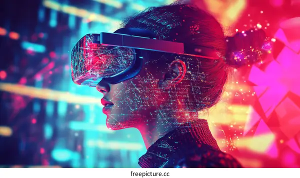 Virtual Reality Experience of a Young Woman