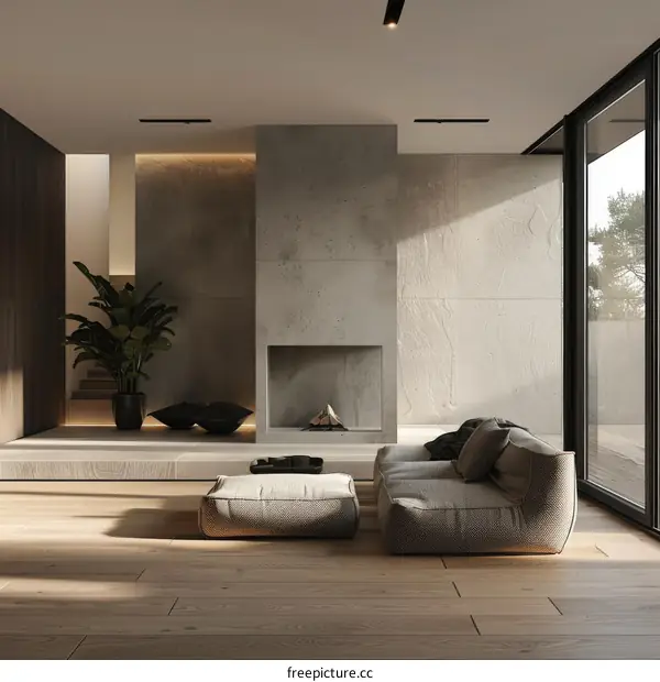 Contemporary Living Room Design with Modern Minimalist Interior