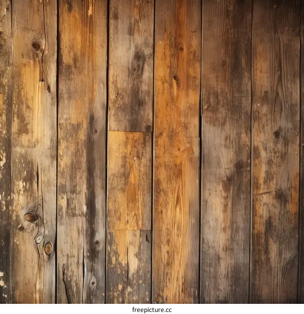 Weathered Wooden Fence Planks Background