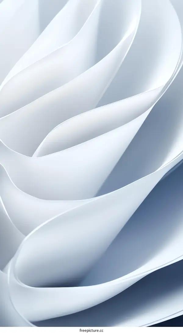Abstract White Paper Curves Background Design