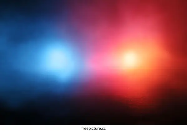 Abstract Blending of Vivid Colors and Light